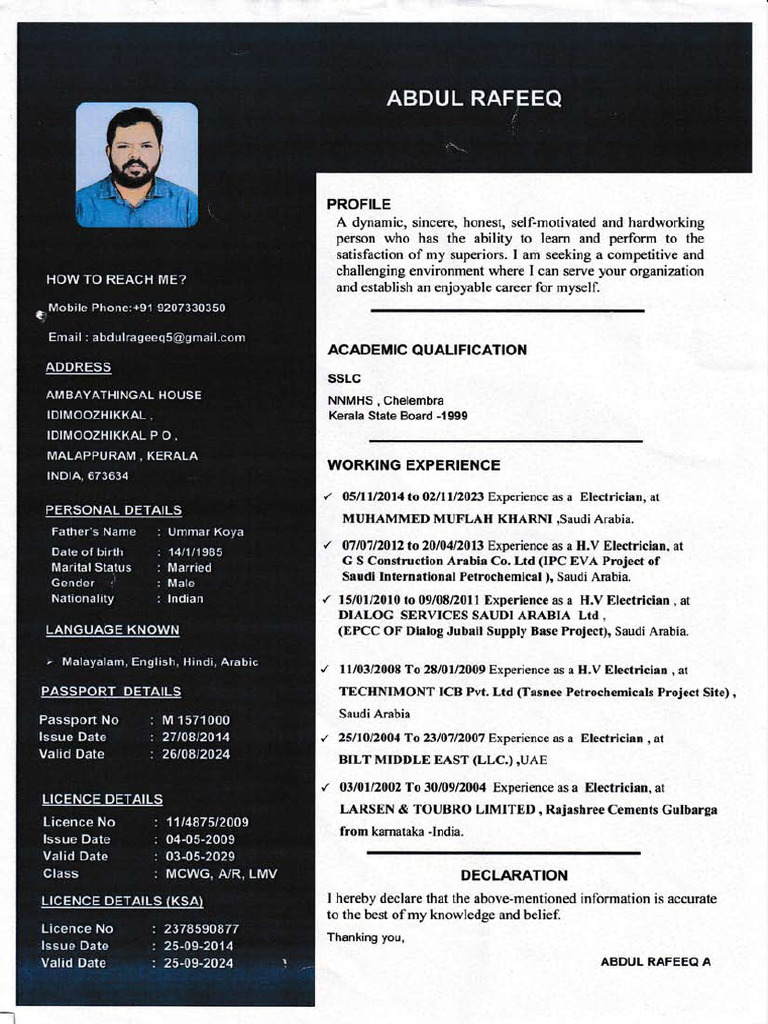 Abdul Rafeeq 2 | PDF