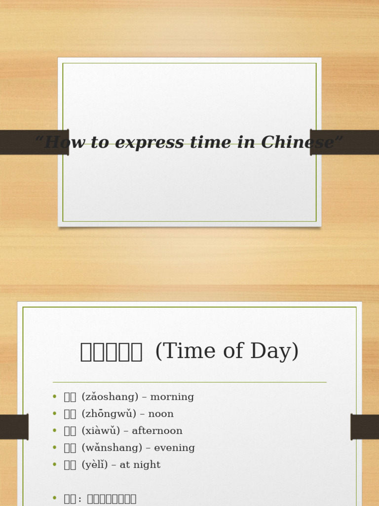 Time Presentation | PDF
