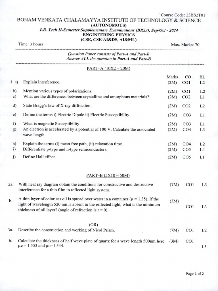 Phy 2 | PDF