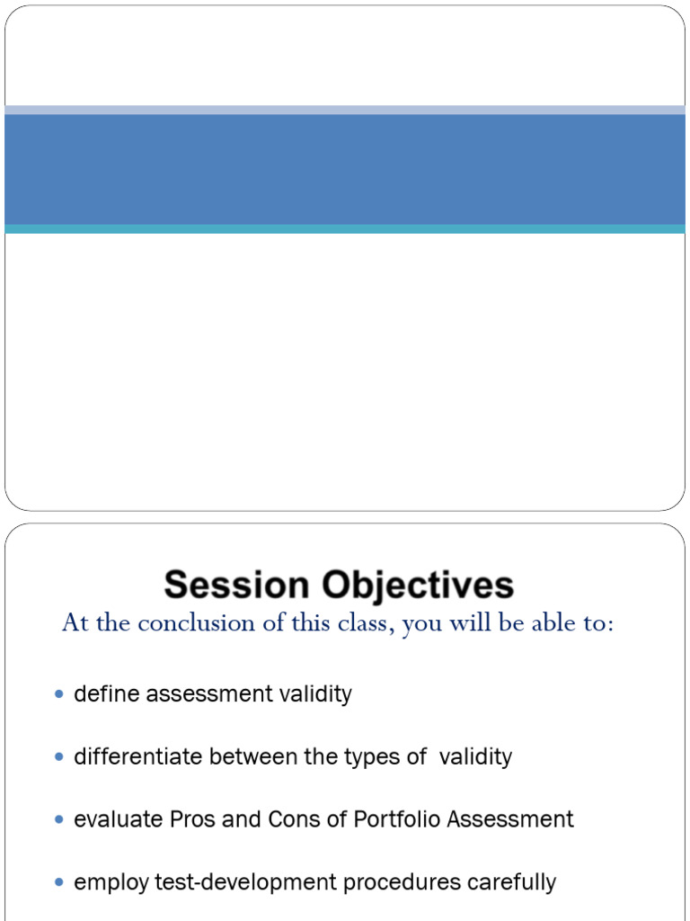 Understanding Assessment Validity | PDF | Validity (Statistics ...