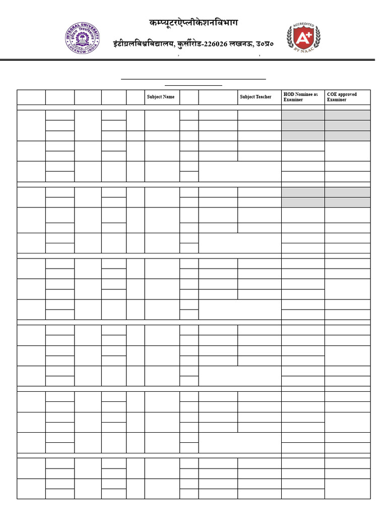 Practical Examination Schedule 2024-25 (Even Sem) - For - Faculty | PDF