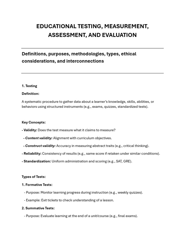 EDUCATIONAL TESTING MEASUREMENT AND ASSESSMENT BOOK PDF visual data 5