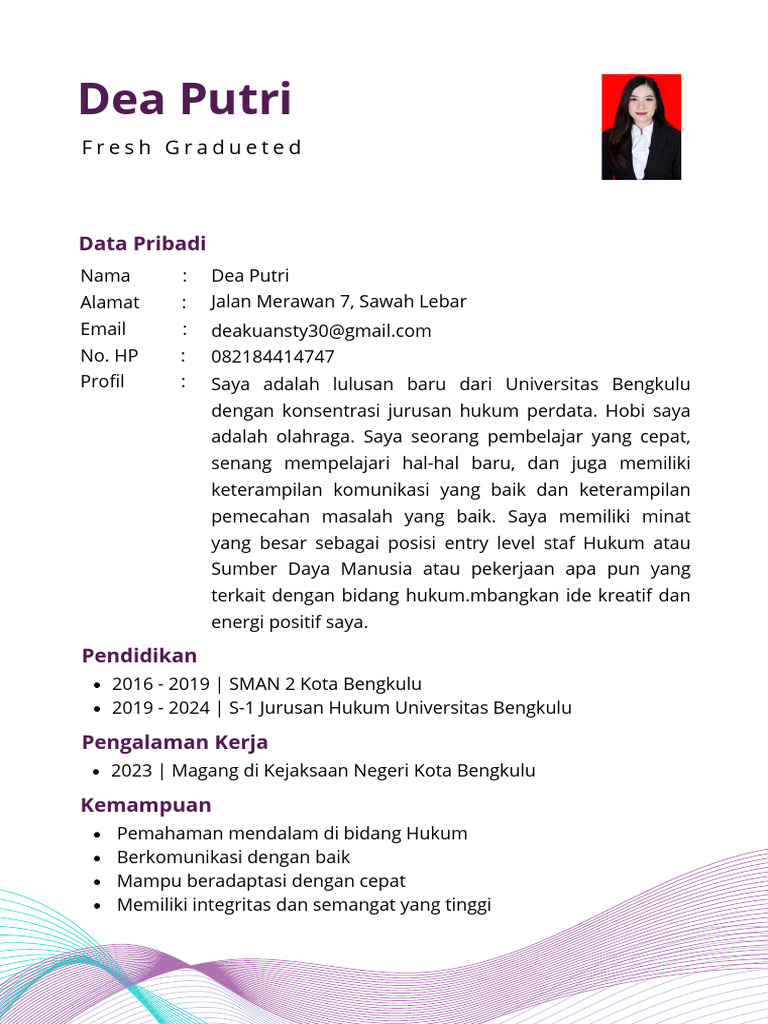 CV Dea Putri, S.H | PDF