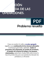 Planeacion Agregada de Las Operaciones - Problema