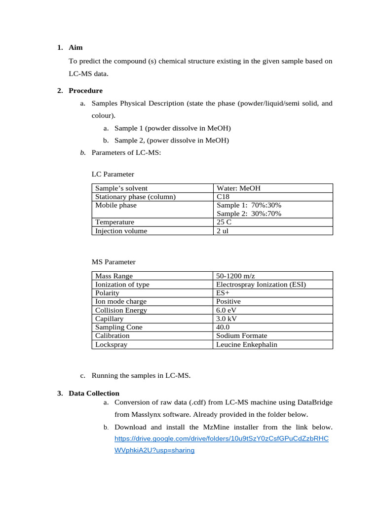 LC-MS Step by Step Version 2 | PDF | Liquid Chromatography–Mass ...