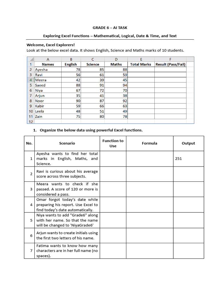 AI Task GRADE 6 | PDF
