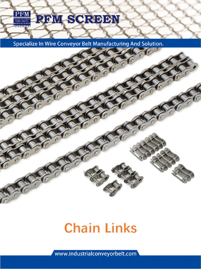 Industrial Chain Link Types Overview | PDF | Materials | Building ...