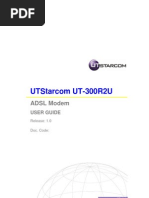 Utstarcom Ut-300R2U: Adsl Modem