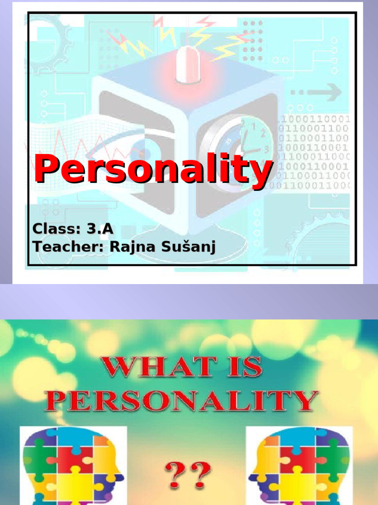 Personality 1st PART | PDF | Extraversion And Introversion ...