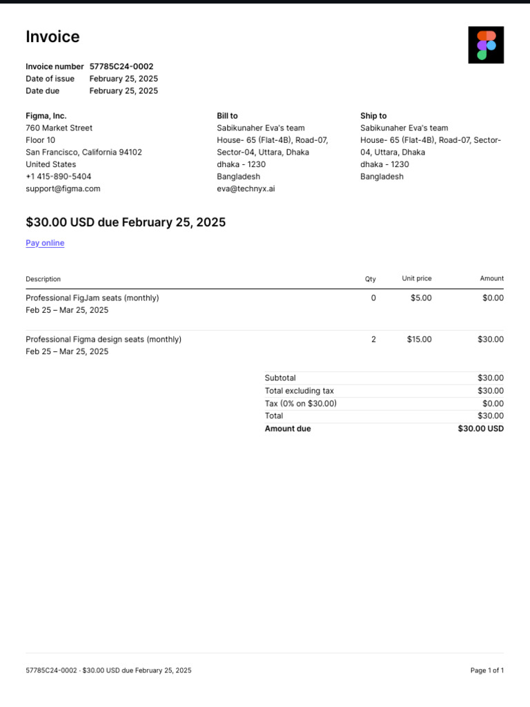Invoice 57785C24 0002 | PDF