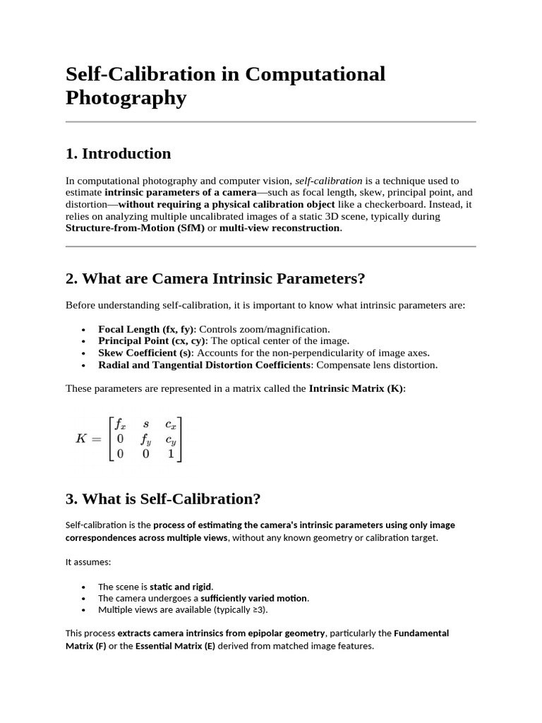 Computer Vision Unit 4 Notes | PDF | Computer Vision | Imaging