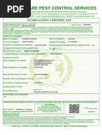 Fumigation Certificate Template Guide | PDF | Materials