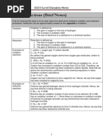 Redox Reactions