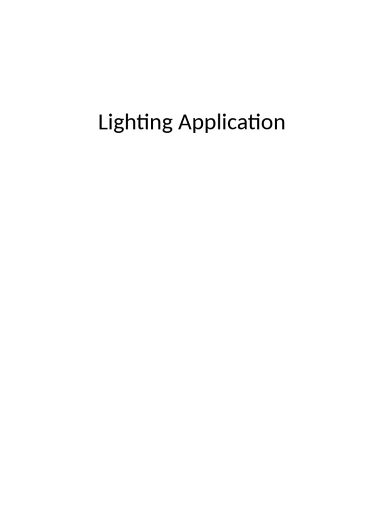 Lighting Application Students | PDF | Lighting | Classroom