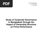 Download Study of Corporate Governance in Bangladesh through the Impact of Ownership Structure on Firms Performance by EngineerKhandaker Abid Rahman SN86549329 doc pdf