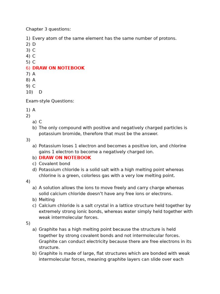 Chapter 3 Questions | PDF