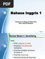 Bahasa Inggris 1 - Pertemuan 4