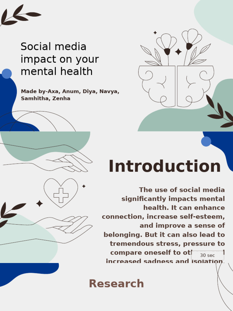 Social Media Impact On Your Mental Health. | PDF | Mental Health | Anxiety