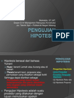 Pengujian Hipotesis