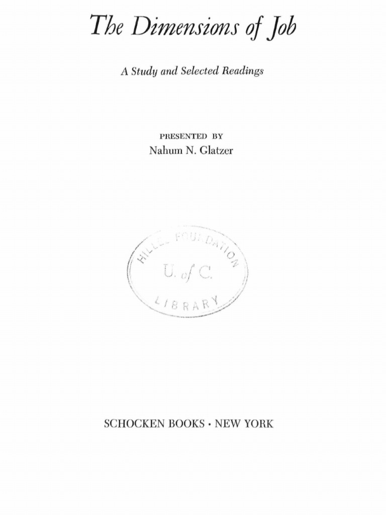 Dimensions of Job - A Study and Selected Readings | PDF