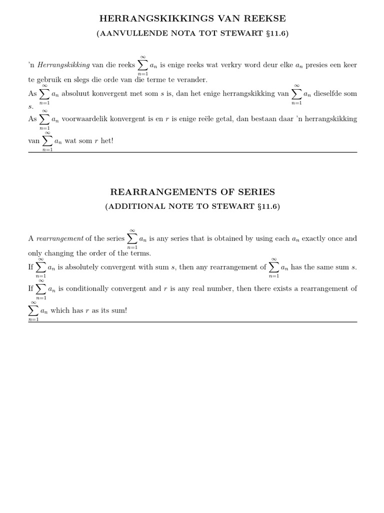 Rearrangements Notes | PDF