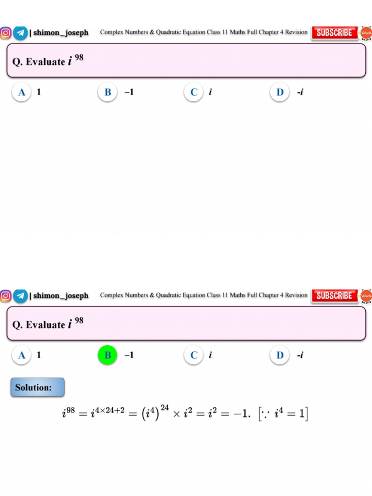 Quad Equation | PDF