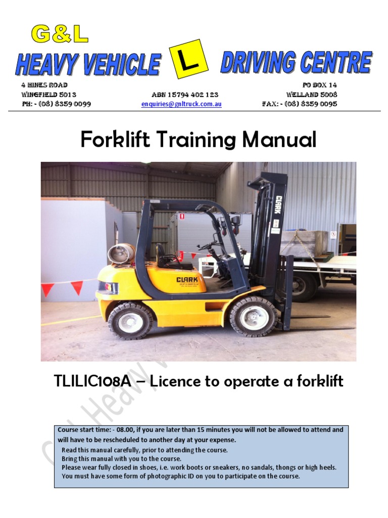Forklift Manual G&L Forklift Tire