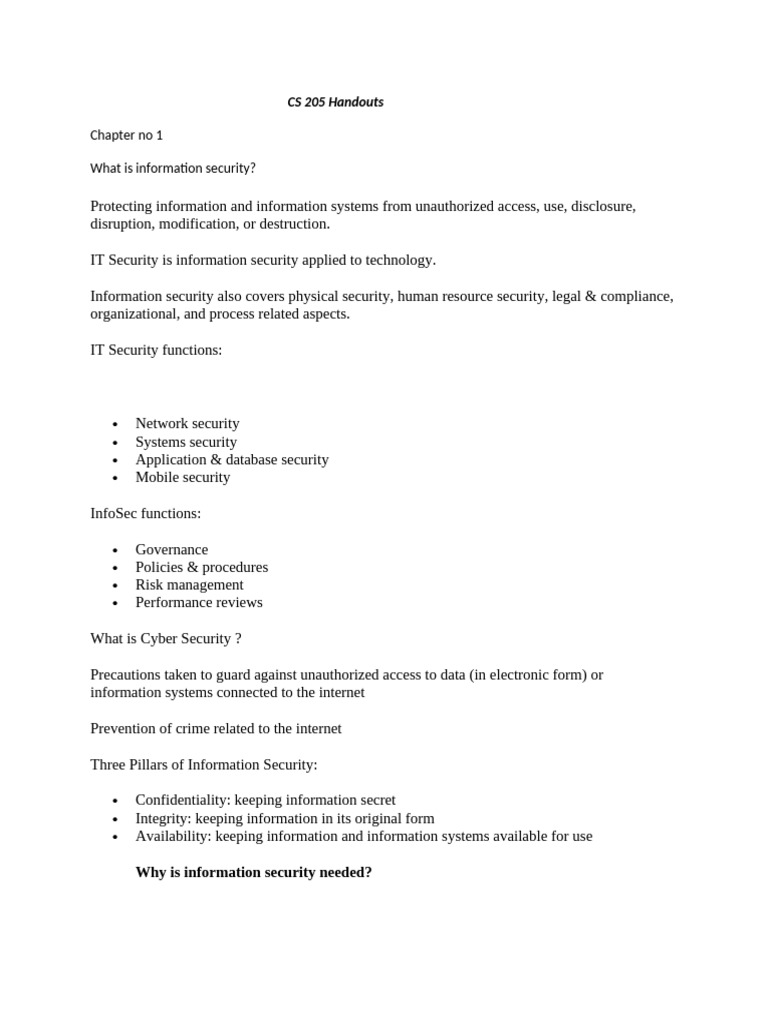 Understanding Information Security Essentials | PDF | Information ...