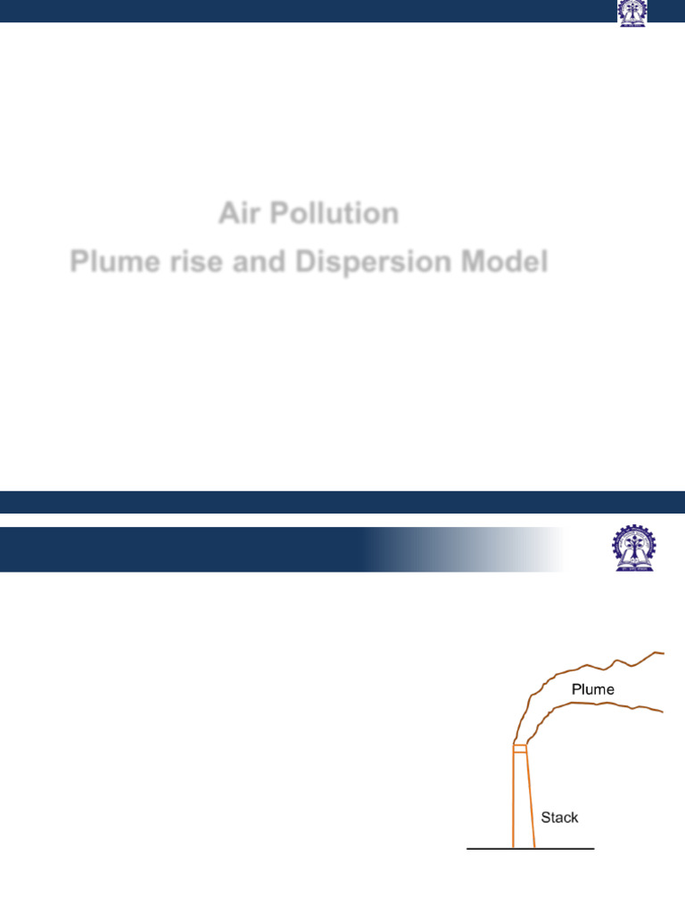 Plume Rise and Dispersion Modeling | PDF | Atmosphere Of Earth | Gases