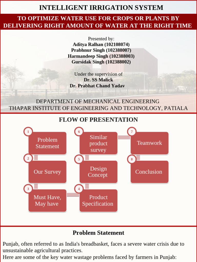 Need Analysis Intelligence Irrigation | PDF | Internet Of Things ...