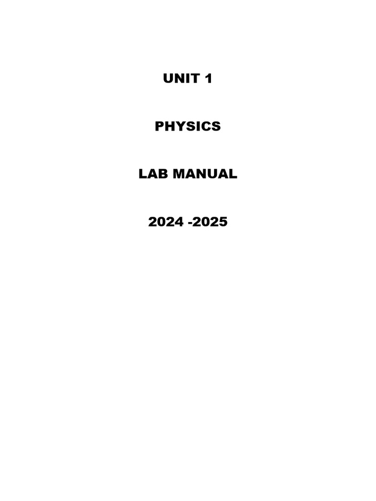 Physics Lab Manual: Density & Motion Experiments | PDF | Gases ...
