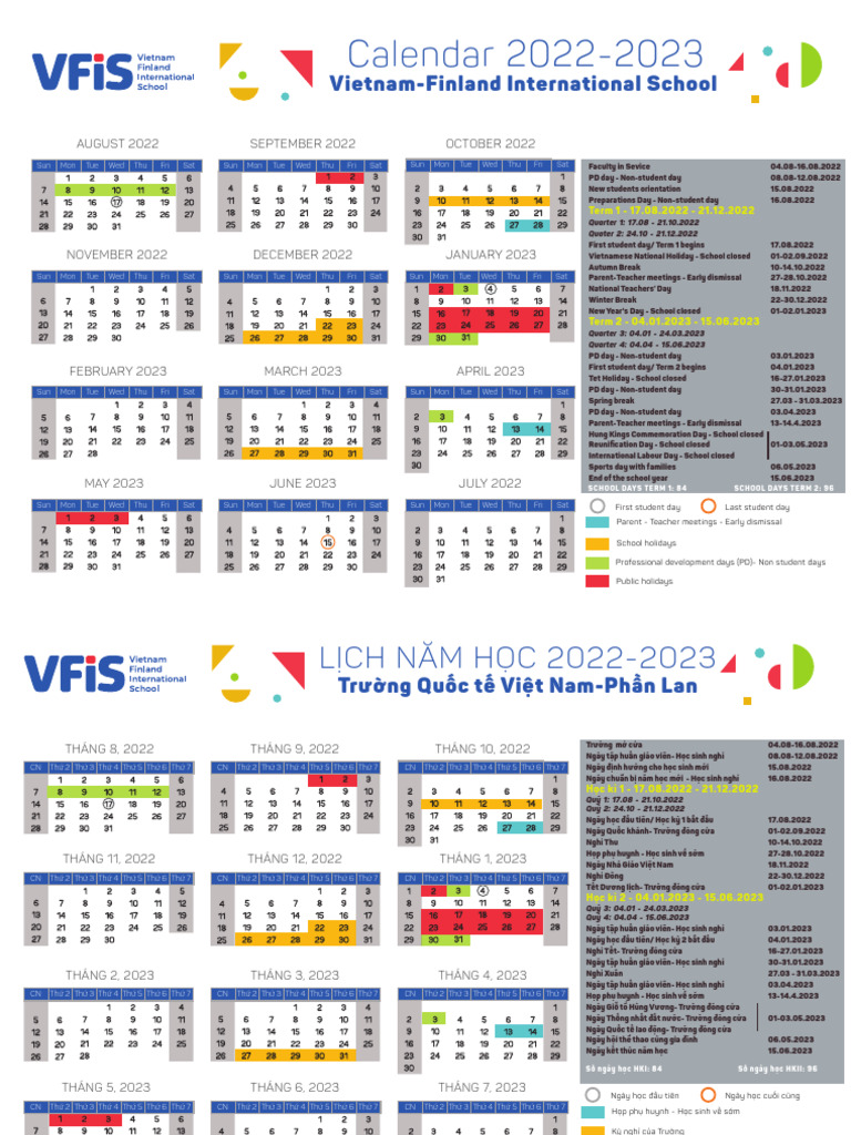 Calendar VFIS 2022-2023 | PDF