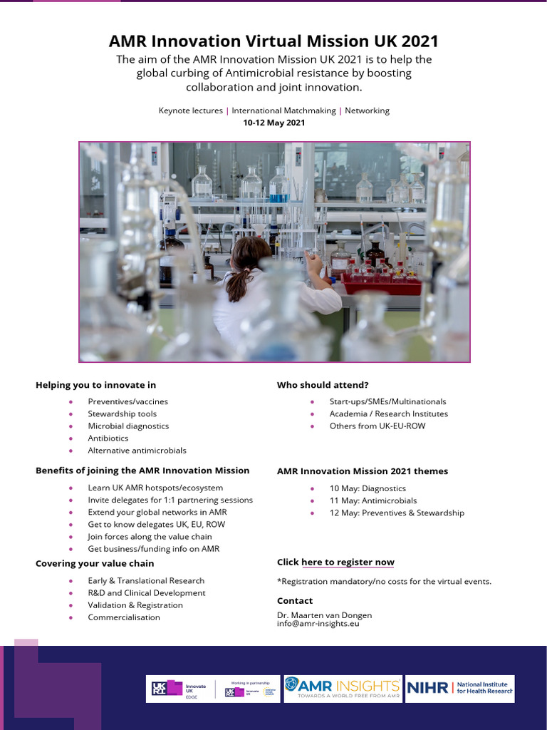 AMR Innovation Mission UK 2021 Overview | PDF