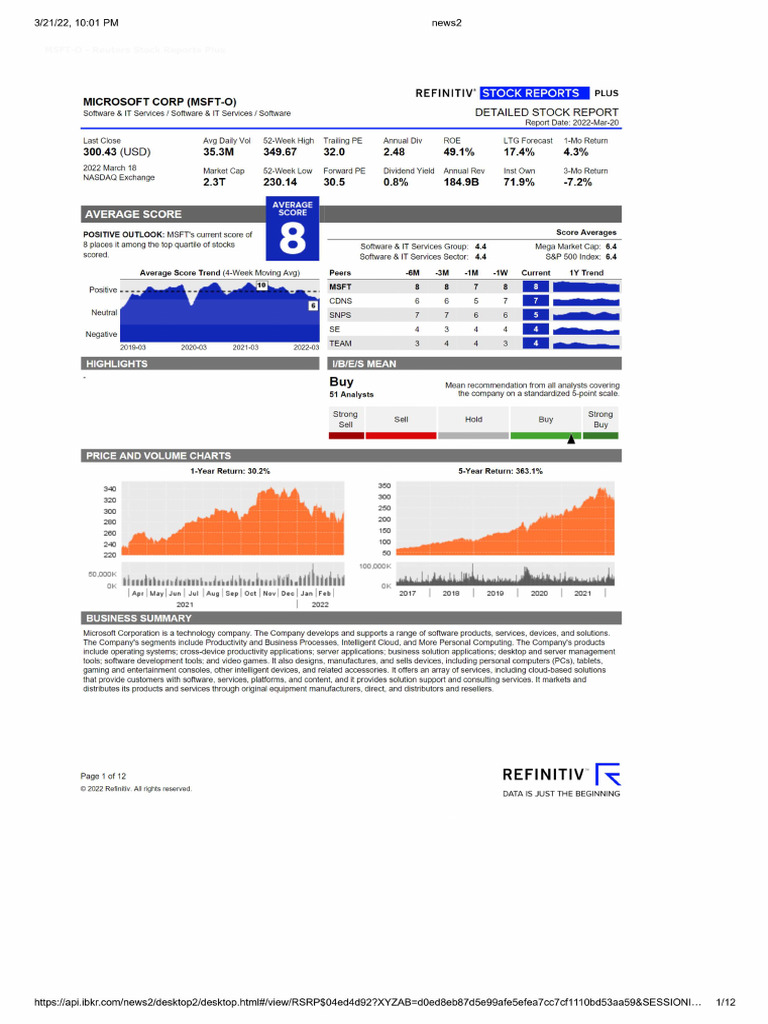 MSFT Report 2203 | PDF