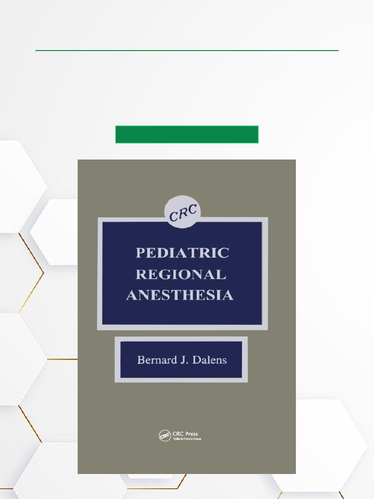 Pediatric Regional Anesthesia Guide | PDF | Anesthesia | Pain Management