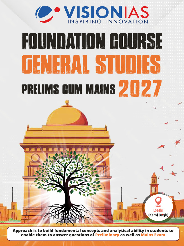 Ccec7 General Studies Foundation Course Delhi 2027 | PDF