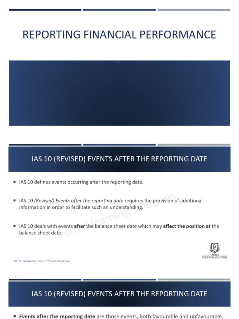 IAS 10 - Events After The Reporting Period Oct 2021 | PDF | Business ...