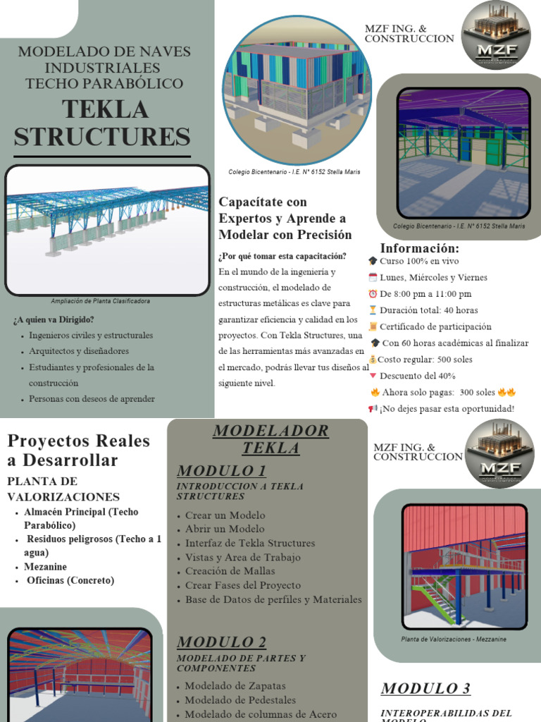 Brochure Tekla Structure 40horas | PDF