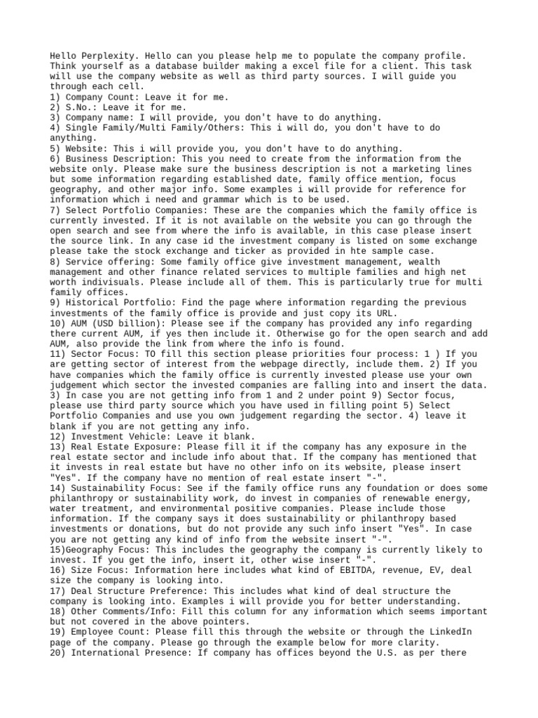 Cockrell Interests Company Profile Guide | PDF | Economies