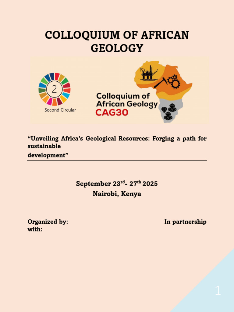 CAG30: Unveiling Africa's Geology | PDF | Groundwater | Earth Sciences