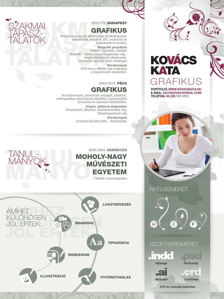 Kreativ Grafikus CV | PDF