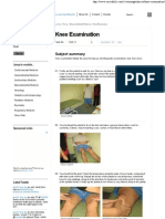 Knee Examination - OSCE Skills