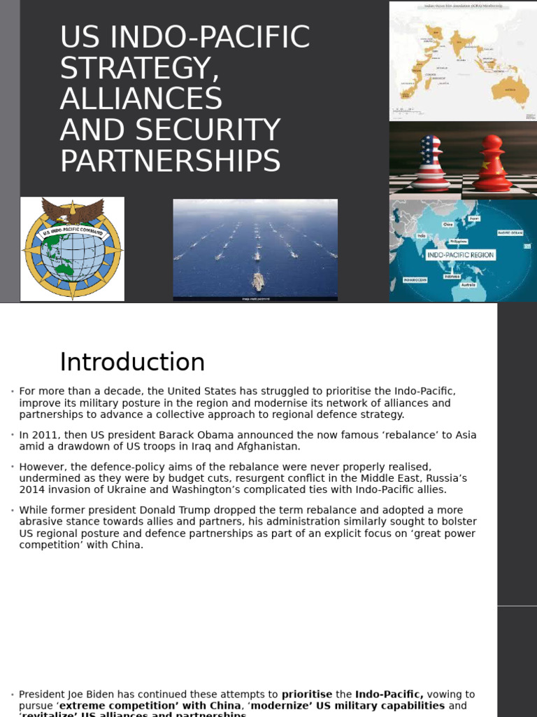 Us Indo-Pacific Strategy, Alliances and Security Partnerships | PDF ...