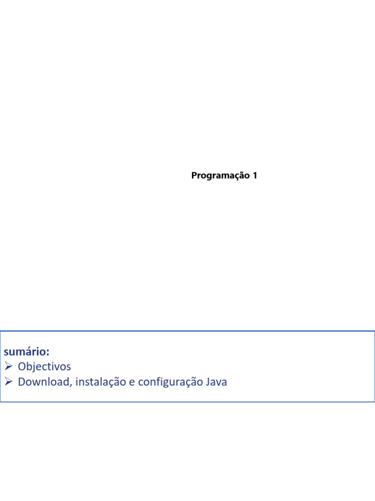 Instalação e Configuração do JDK Java | PDF