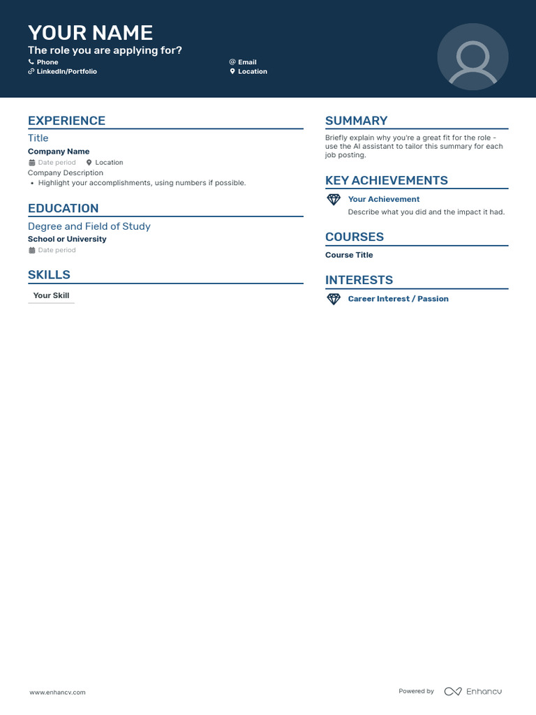 Resume Template for Job Applications | PDF