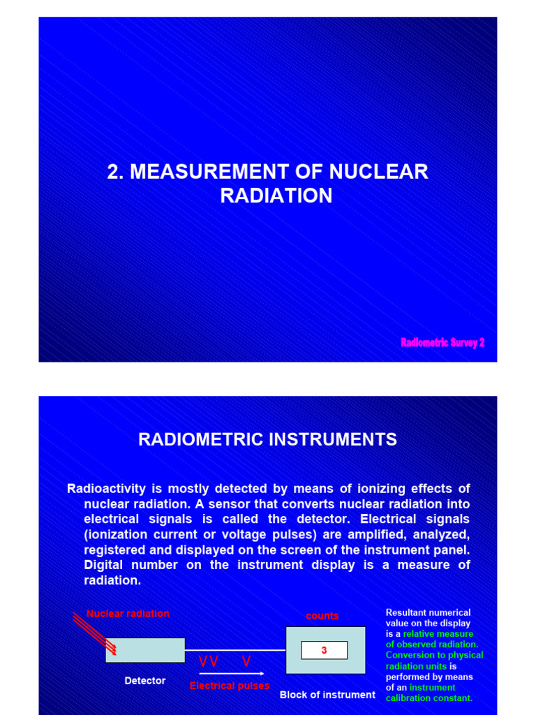 Measurement of Nuclear Radiation | PDF | Gamma Ray | Radiation