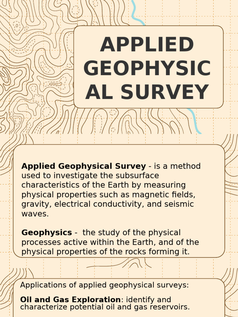 Applied Geophysical Survey | PDF | Geophysics | Seismology
