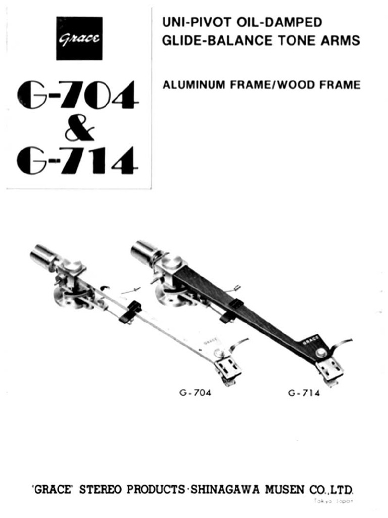 Grace G 704 Owners Manual | PDF