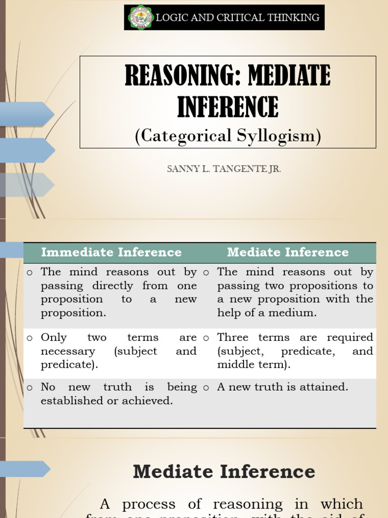 Understanding Categorical Syllogism Rules | PDF | Inference | Argument