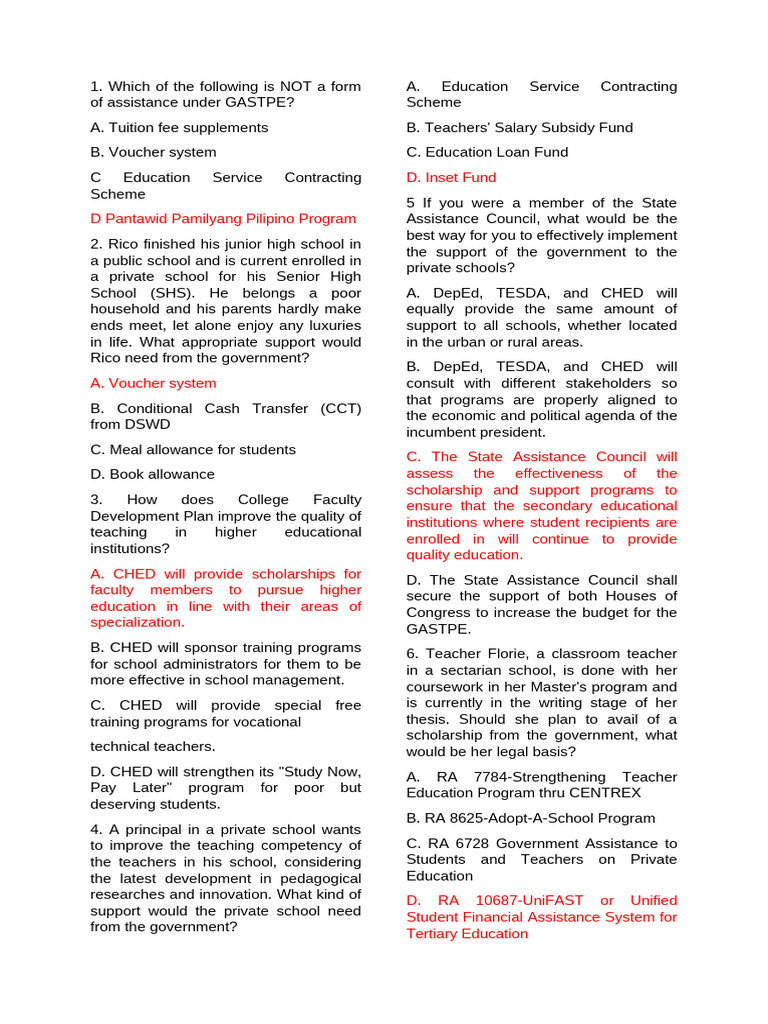 Final Exam Teaching Profession | PDF | Teachers | Private School